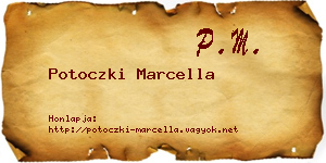 Potoczki Marcella névjegykártya